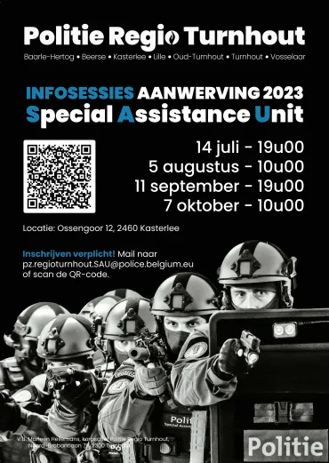 infosesseis Special Assistance Unit Politie Regio Turnhout