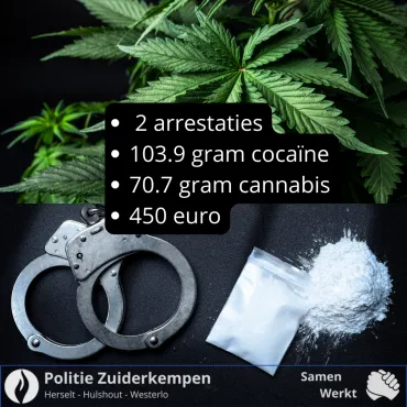Infographic arrestatie drugs
