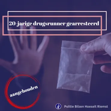 Drugsrunner gearresteerd