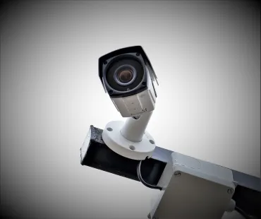 Aangeven van bewakingscamera's