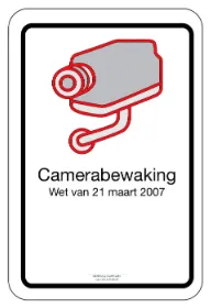 pictogram camerabewaking