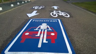 foto fietsstraat